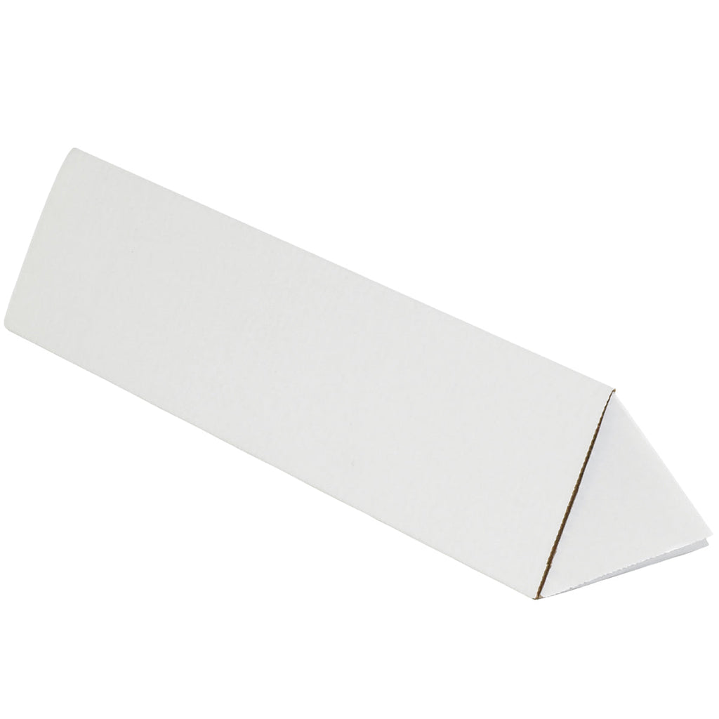 2" x 24-1/4" White 200# Corrugated Triangular Mailing Tubes