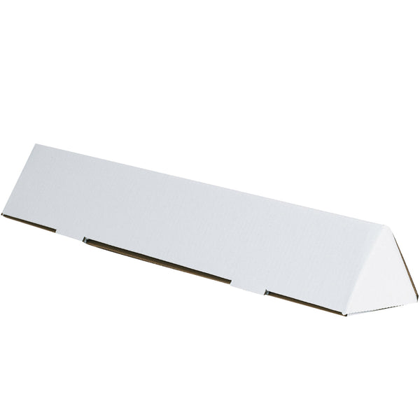 2" x 30-1/4" White 200# Corrugated Triangular Mailing Tubes