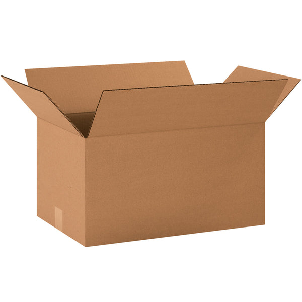 20" x 12" x 10" Kraft Single Wall 32 ECT Corrugated RSC Boxes
