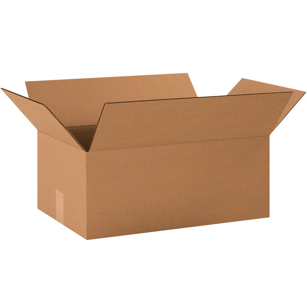20" x 12" x 8" Kraft Single Wall 32 ECT Corrugated RSC Boxes