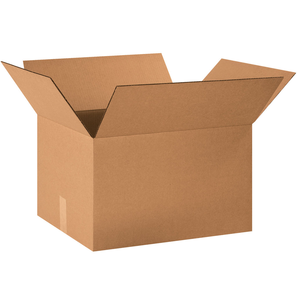 20" x 16" x 12" Kraft Single Wall 200# Corrugated RSC Boxes