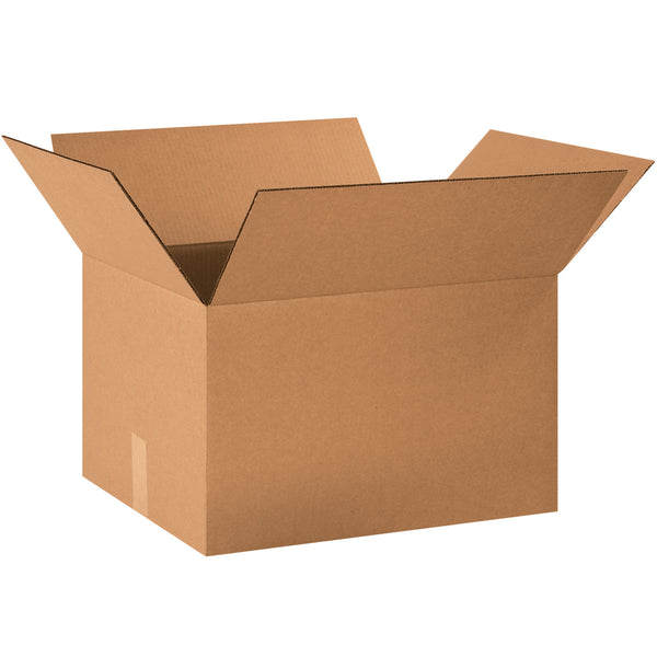 20" x 16" x 12" Kraft Single Wall 200# Corrugated RSC Boxes