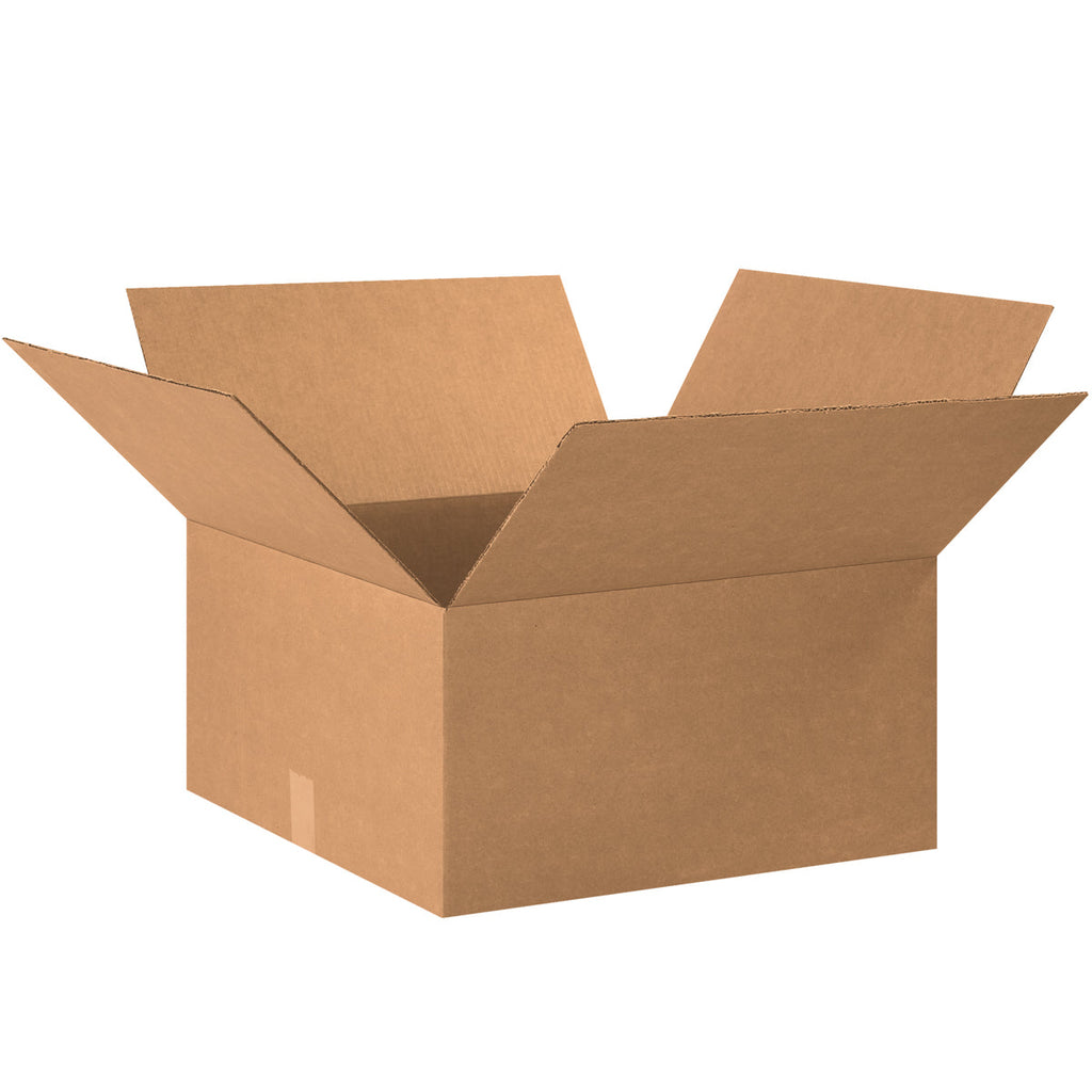 20" x 20" x 10" Kraft Single Wall 200# Corrugated RSC Boxes
