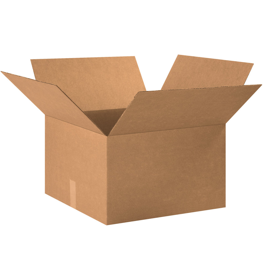 20" x 20" x 12" Kraft Single Wall 200# Corrugated RSC Boxes