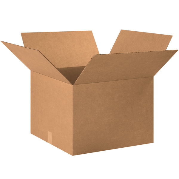 20" x 20" x 14" Kraft Single Wall 200# Corrugated RSC Boxes