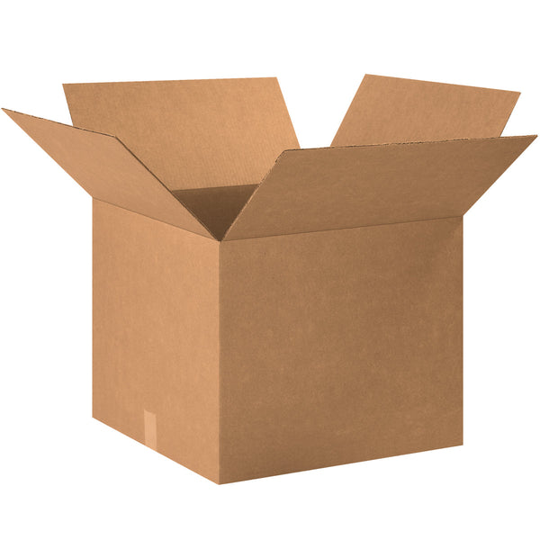20" x 20" x 16" Kraft Single Wall 200# Corrugated RSC Boxes