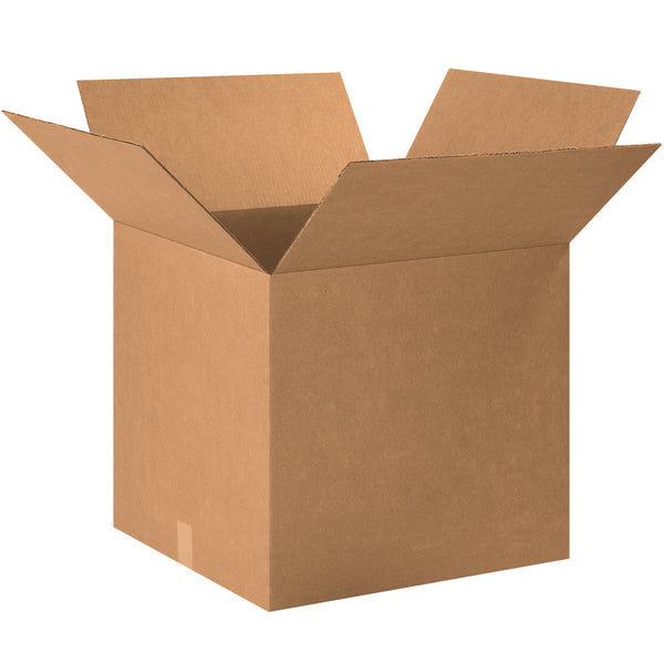20" x 20" x 18`" Kraft Single Wall 200# Corrugated RSC Boxes