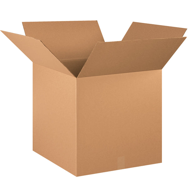 20" x 20" x 20" Kraft Double Wall 275# Corrugated RSC Boxes