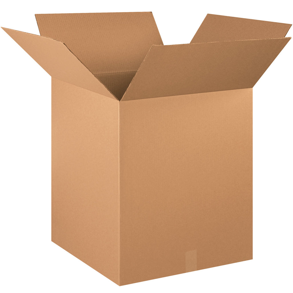 20" x 20" x 24" Kraft Single Wall 200# Corrugated RSC Boxes