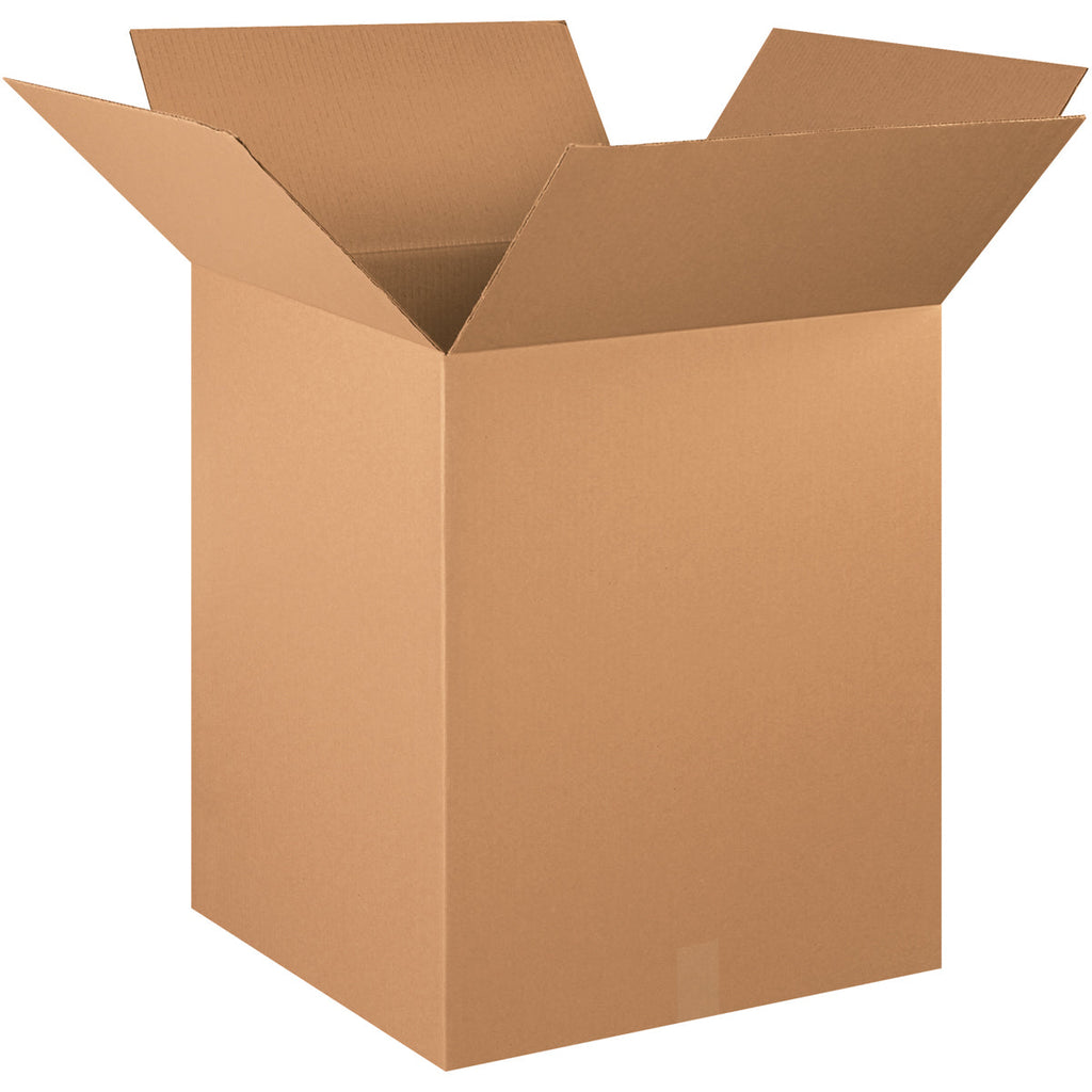 20" x 20" x 25" Kraft Single Wall 200# Corrugated RSC Boxes