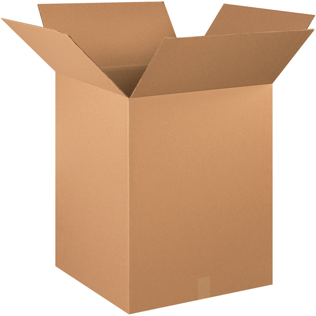 20" x 20" x 28" Kraft Single Wall 200# Corrugated RSC Boxes