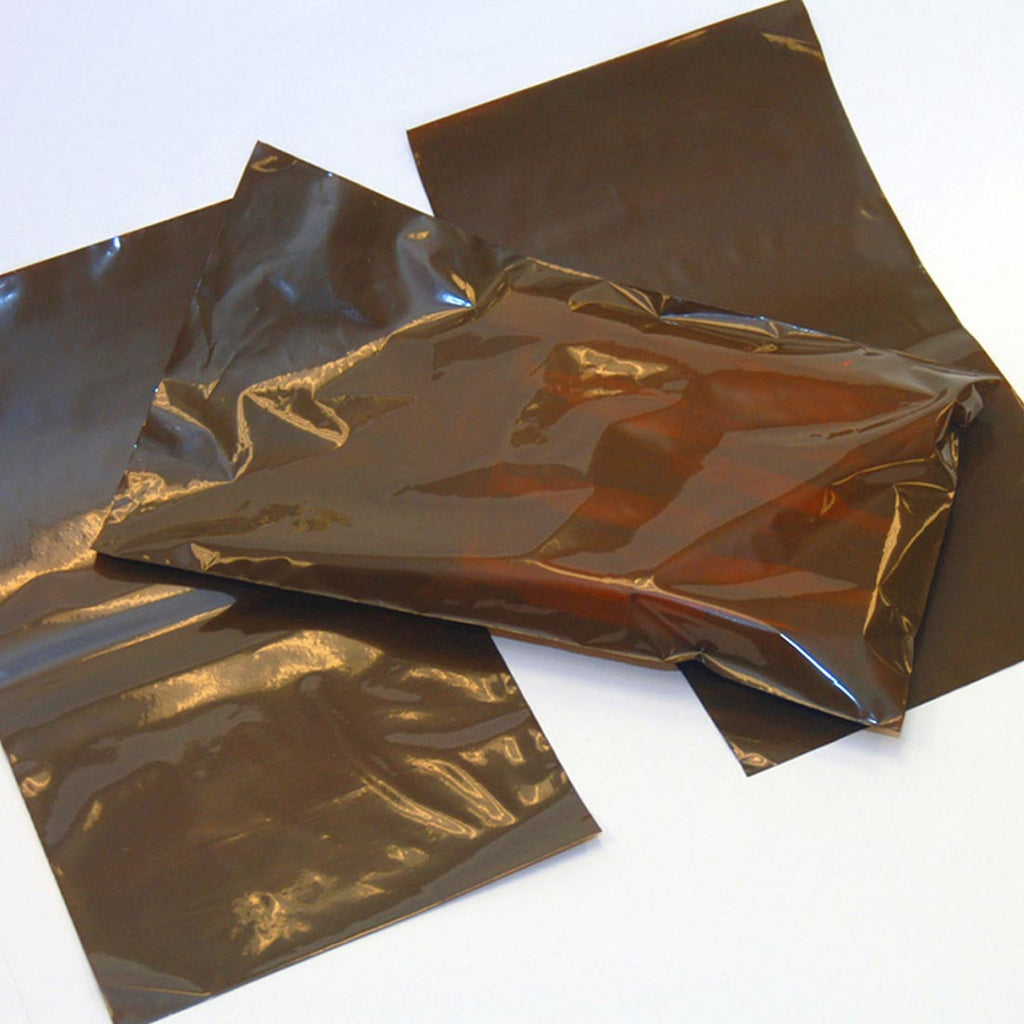 8" x 14" Amber 2 mil LDPE Open-Ended Bags