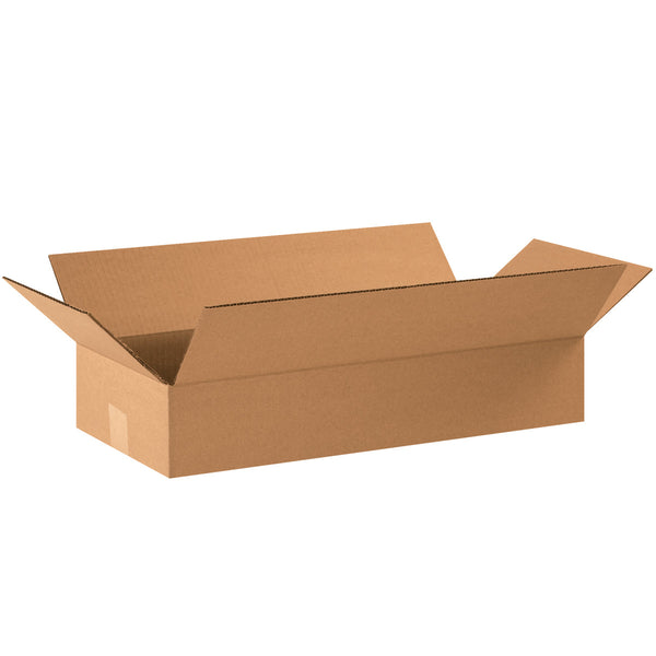 22" x 10" x 4" Kraft Single Wall 32 ECT Corrugated RSC Boxes