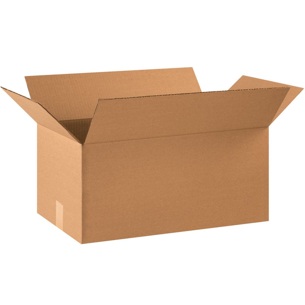 22" x 12" x 10" Kraft Single Wall 32 ECT Corrugated RSC Boxes