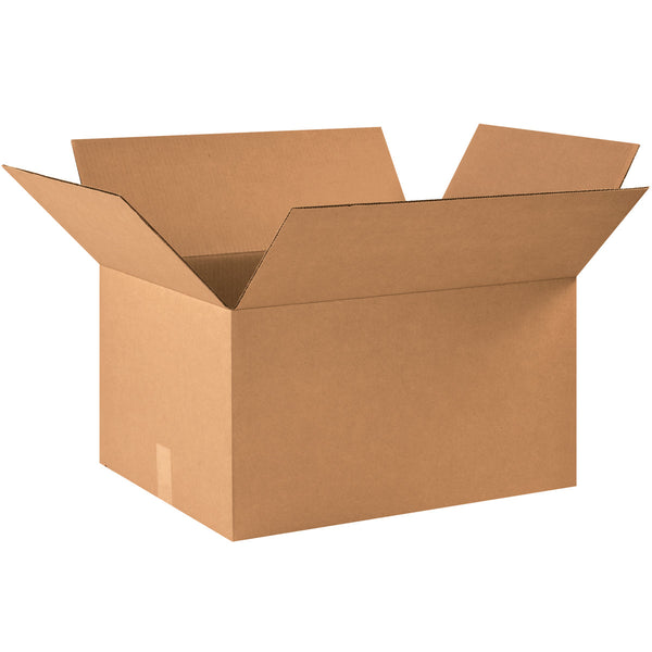 22" x 17" x 12" Kraft Single Wall 200# Corrugated RSC Boxes