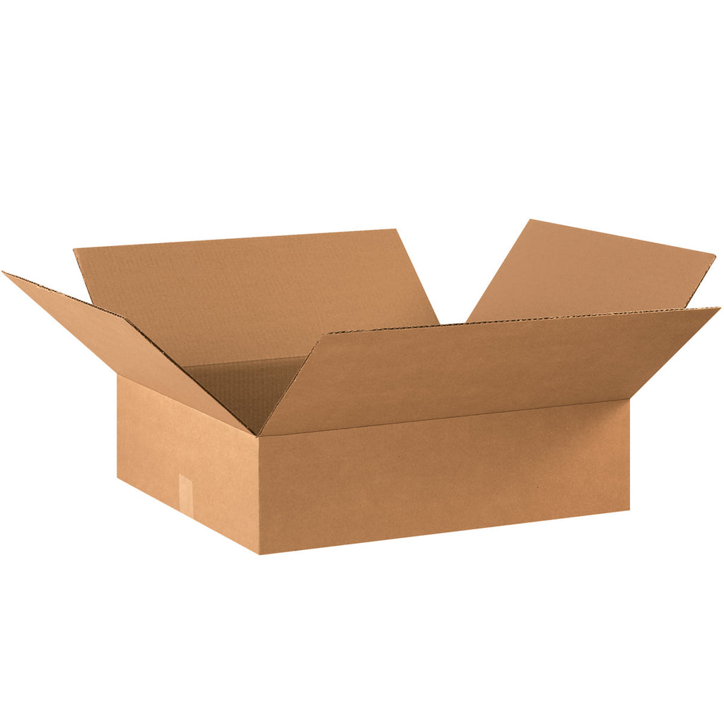 22" x 18" x 6" Kraft Single Wall 200# Corrugated RSC Boxes