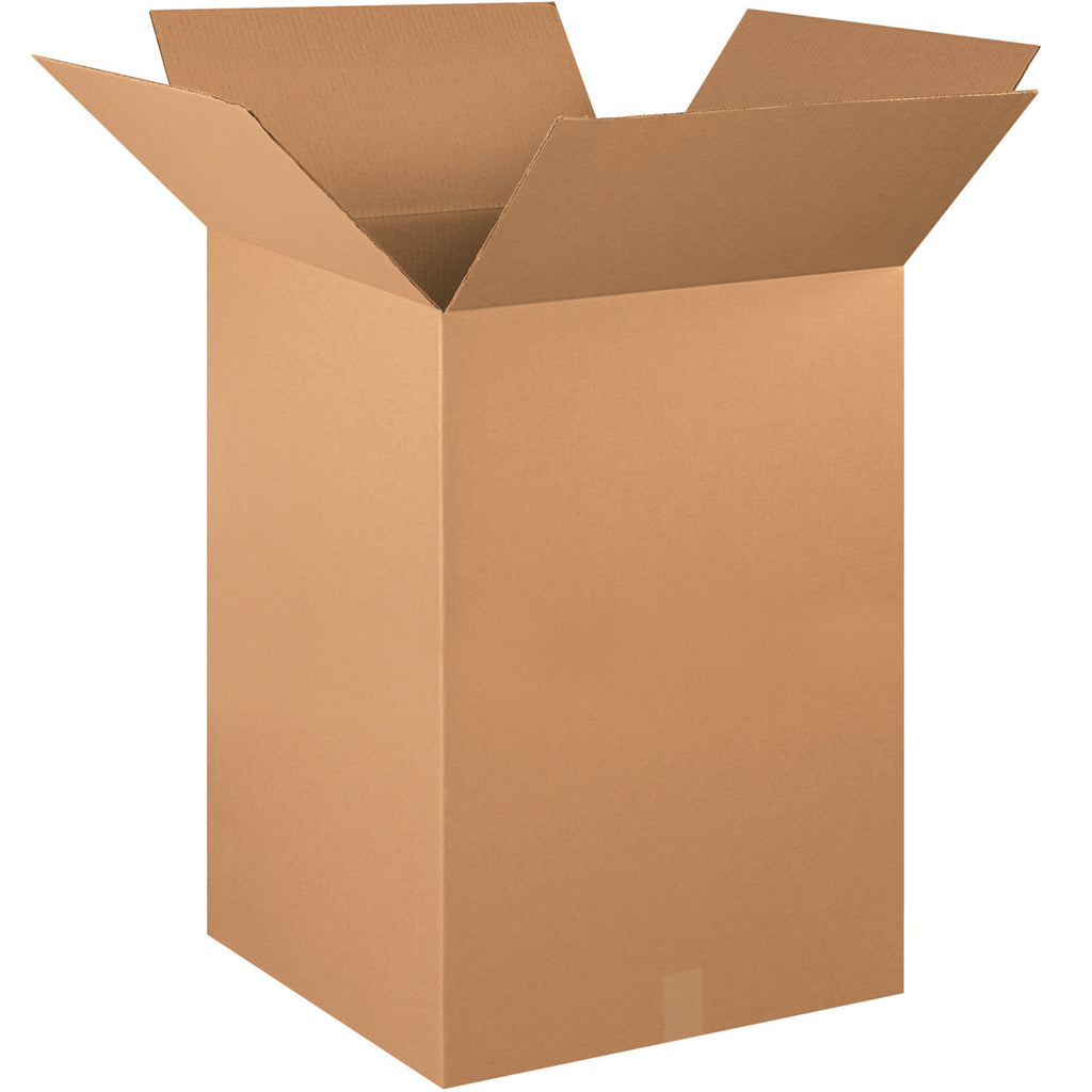 22" x 22" x 30" Kraft Single Wall 200# Corrugated RSC Boxes