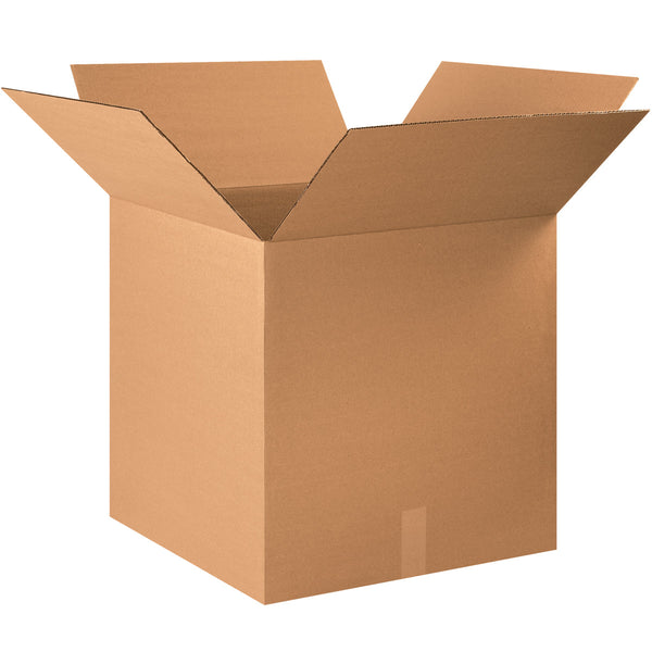 22" x 22" x 36" Kraft Single Wall 200# Corrugated RSC Boxes
