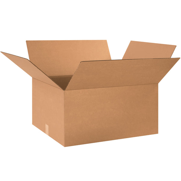 24" x 20" x 12" Kraft Single Wall 200# Corrugated RSC Boxes