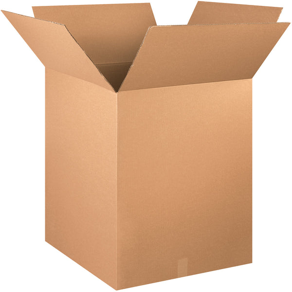 24" x 24" x 30" Kraft Single Wall 200# Corrugated RSC Boxes