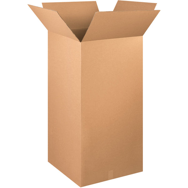 24" x 24" x 48" Kraft Single Wall 200# Corrugated RSC Boxes