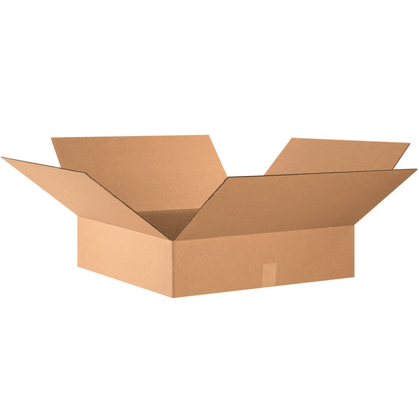 24" x 24" x 6" Kraft Single Wall 200# Corrugated RSC Boxes