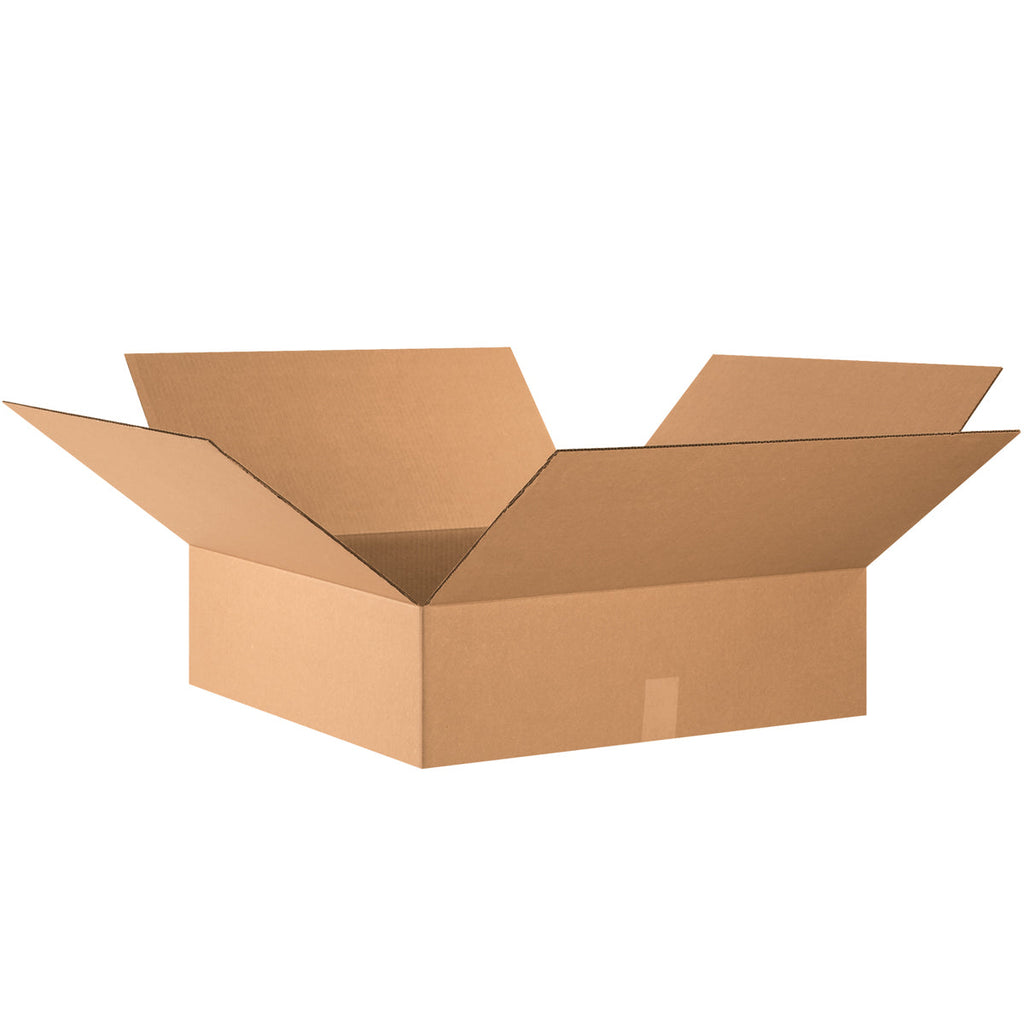 24" x 24" x 7" Kraft Single Wall 200# Corrugated RSC Boxes
