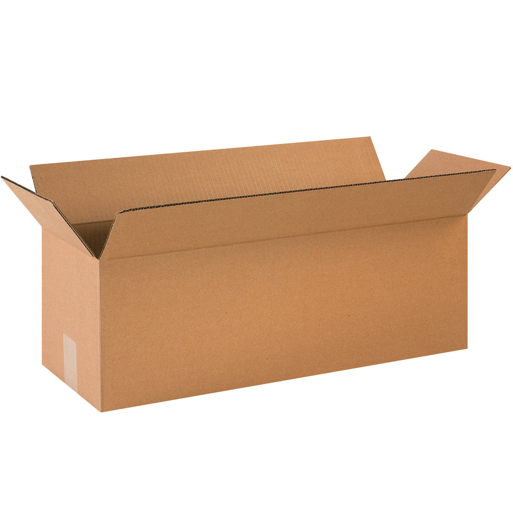 24" x 8" x 8" Kraft Single Wall 32 ECT Corrugated RSC Boxes