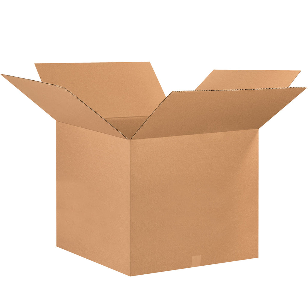 26" x 26" x 20" Kraft Single Wall 200# Corrugated RSC Boxes