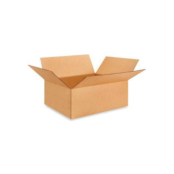 25" x 19" x 10-1/2" Kraft Single Wall 200# Corrugated RSC Boxes
