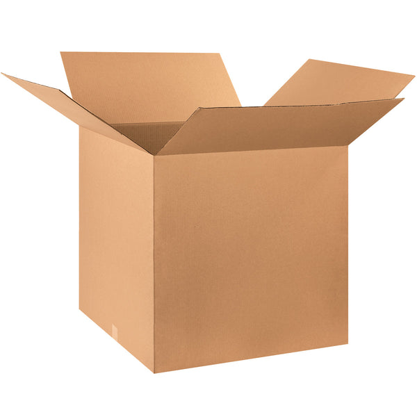 27" x 27" x 27" Kraft Single Wall 200# Corrugated RSC Boxes