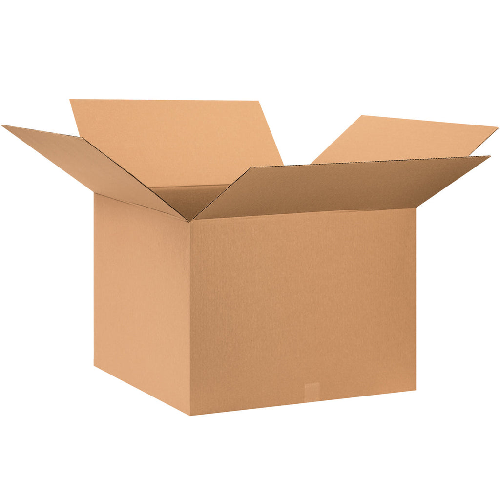 28" x 28" x 20" Kraft Single Wall 32 ECT Corrugated RSC Boxes