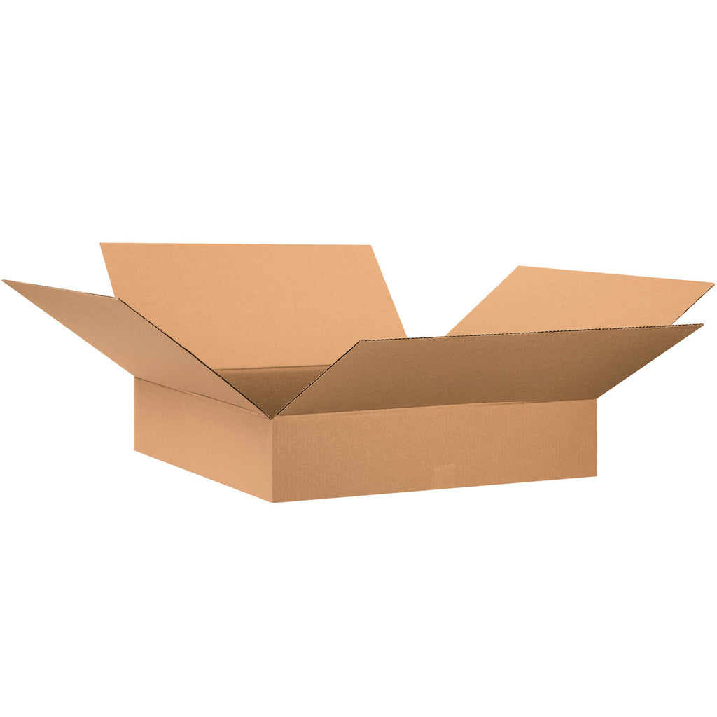 28" x 28" x 6" Kraft Double Wall 32 ECT Corrugated RSC Boxes