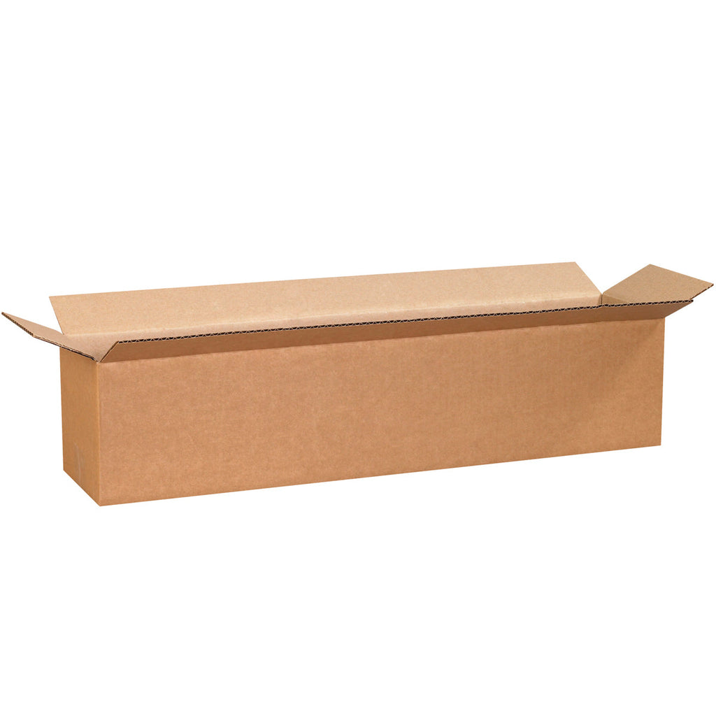 28" x 6" x 6" Kraft Single Wall 32 ECT Corrugated RSC Boxes