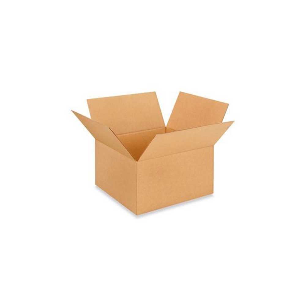 22" x 22" x 12" Kraft Single Wall 200# Corrugated RSC Boxes