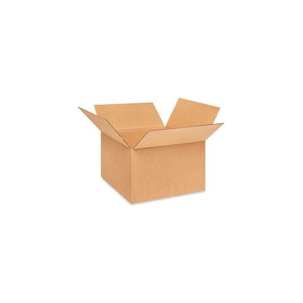 12-1/2" x 12-1/2" x 8" Kraft Single Wall 32 ECT Corrugated RSC Boxes