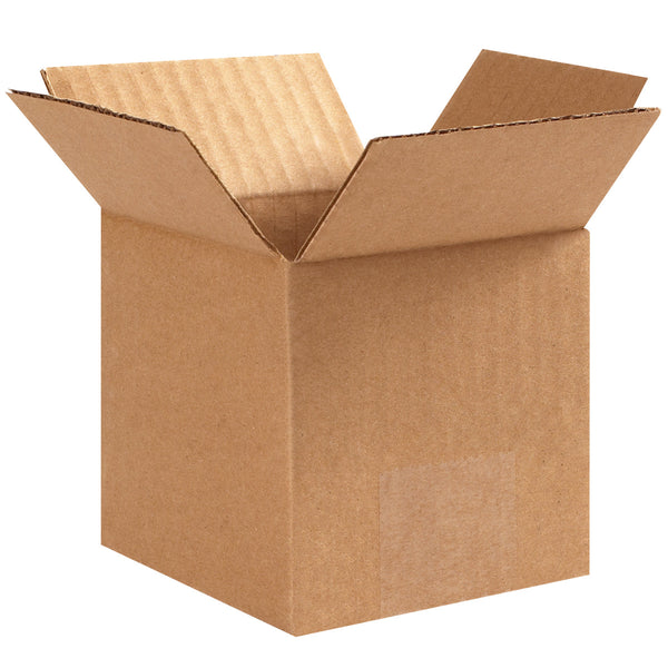 3" x 3" x 3" Kraft Single Wall 32 ECT Corrugated RSC Boxes