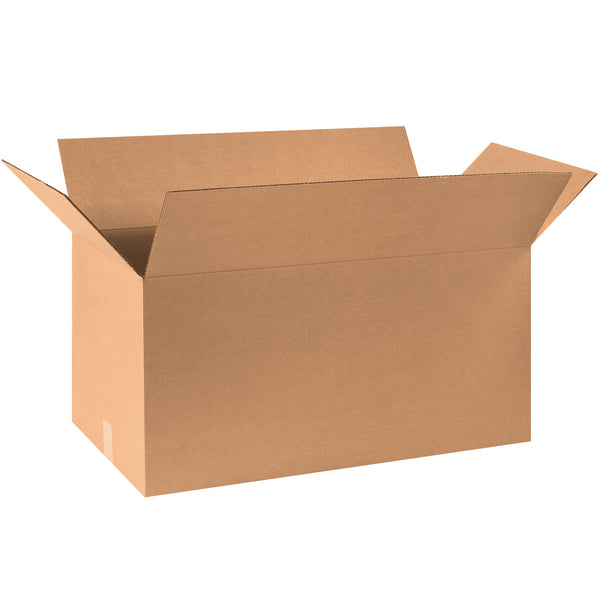 30" x 15" x 15" Kraft Single Wall 275# Corrugated RSC Boxes