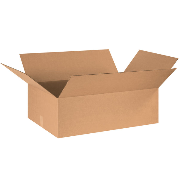 30" x 24" x 10" Kraft Single Wall 200# Corrugated RSC Boxes