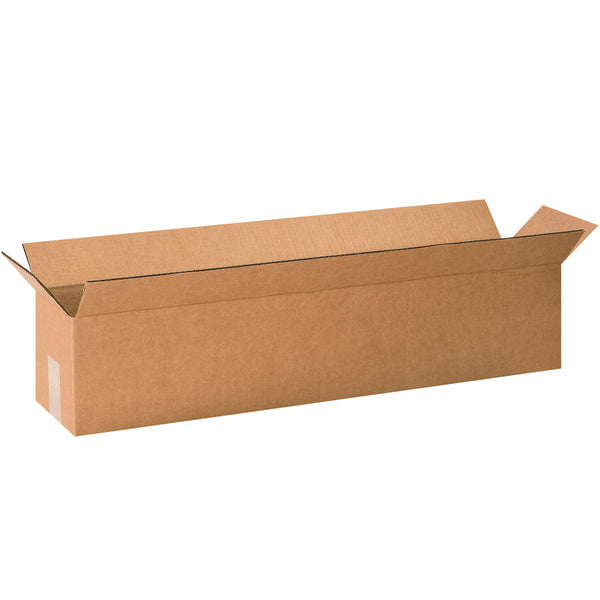 30" x 6" x 6" Kraft Single Wall 200# Corrugated RSC Boxes