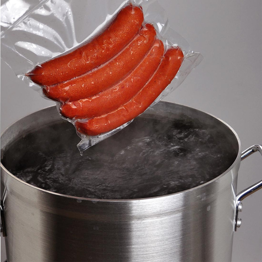 10" x 12" Clear 3.15 mil PP Freeze to Boil Bags