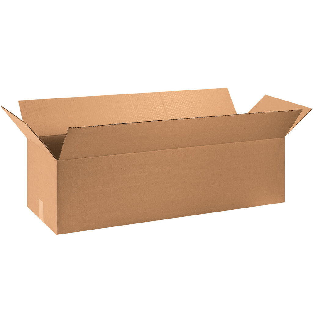 36" x 12" x 10" Kraft Single Wall 200# Corrugated RSC Boxes