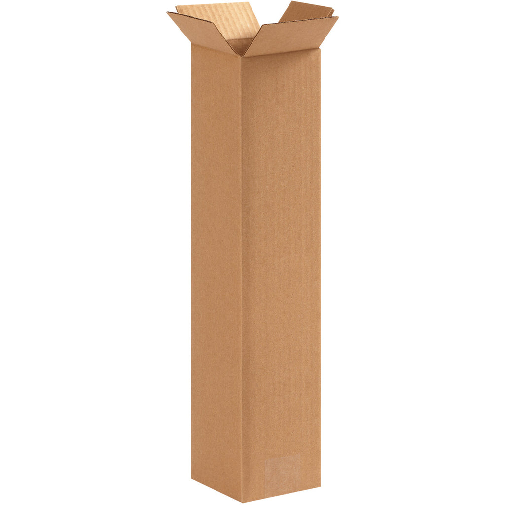 4" x 4" x 18" Kraft Single Wall 32 ECT Corrugated RSC Boxes