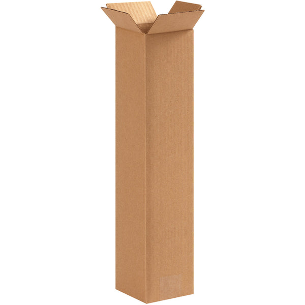 4" x 4" x 18" Kraft Single Wall 32 ECT Corrugated RSC Boxes
