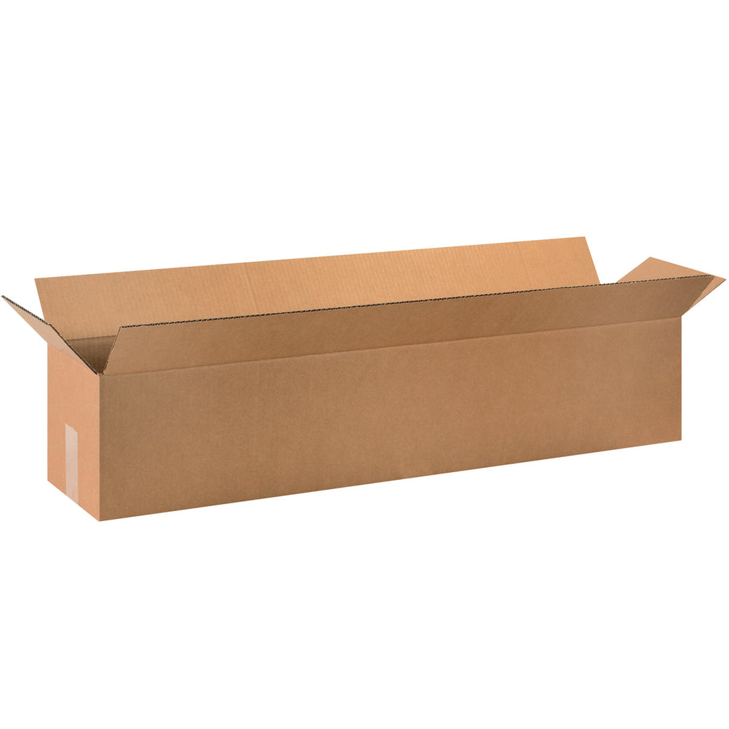 40" x 8" x 8" Kraft Single Wall 32 ECT Corrugated RSC Boxes