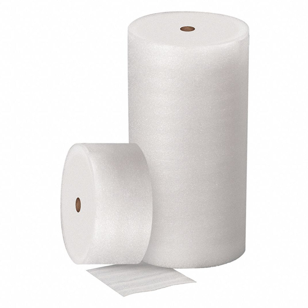 12" x 225' x 1/2" White Perforated Roll Foam Wrap Packing Materials