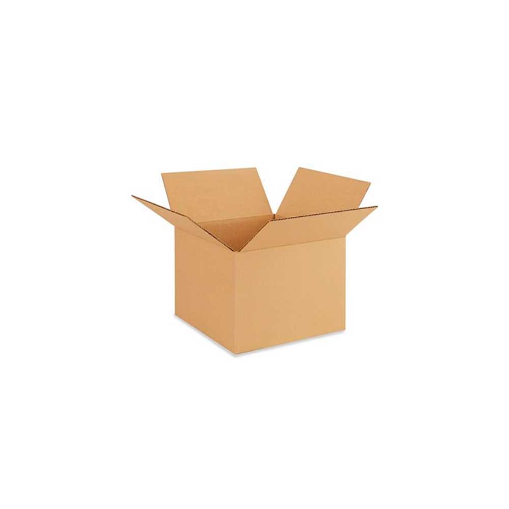 10-1/2" x 10-1/2" x 8" Kraft Single Wall 32 ECT Corrugated RSC Boxes