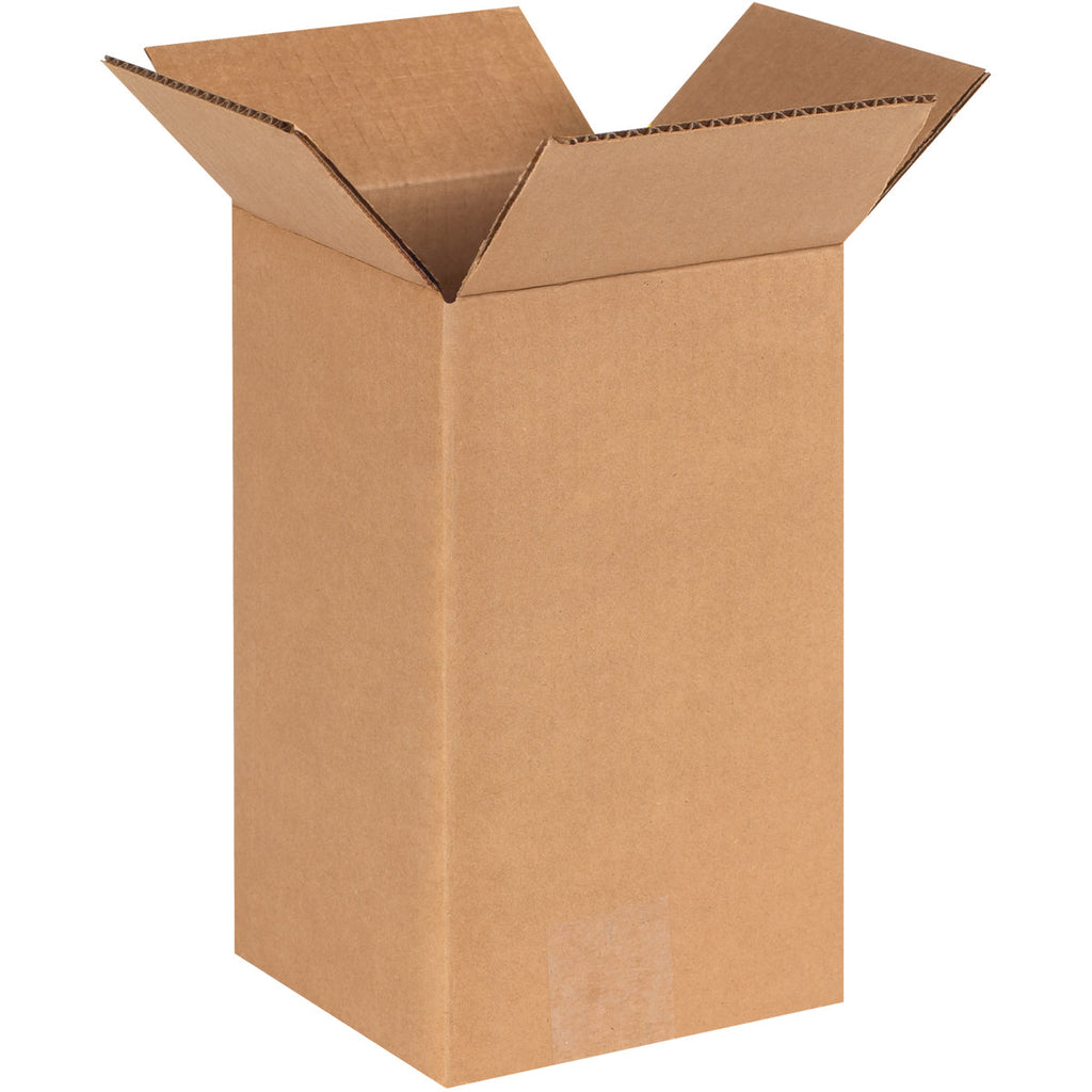 6" x 6" x 10" Kraft Single Wall 32 ECT Corrugated RSC Boxes