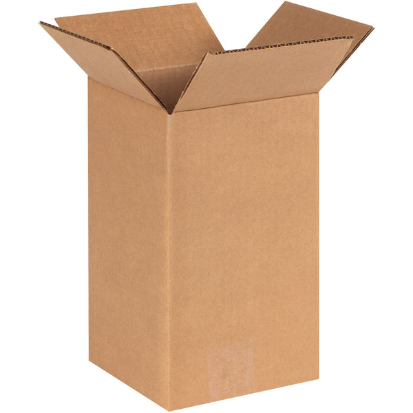 6" x 6" x 10" Kraft Single Wall 32 ECT Corrugated RSC Boxes