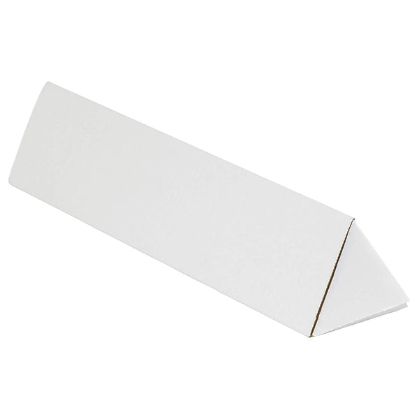 2-1/2" x 18-1/4" White 200# Corrugated Triangular Mailing Tubes